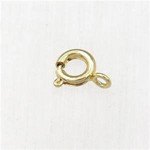 copper clasp, gold plated, approx 6mm dia