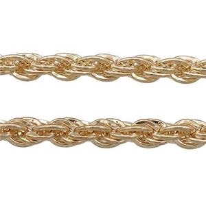 Iron Chain, gold plated, approx 6mm