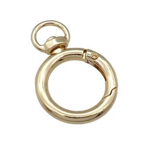 Alloy Carabiner Clasp, gold plated, approx 26-40mm
