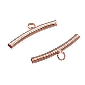 Copper Hanger Bail Rose Gold, approx 3x25mm