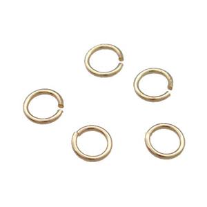 Copper Jump Rings Unfaded Light Gold, approx 4mm