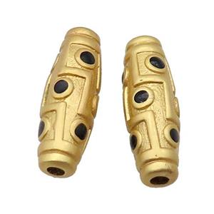 Copper Rice Beads Duck Gold Eye, approx 9-27mm