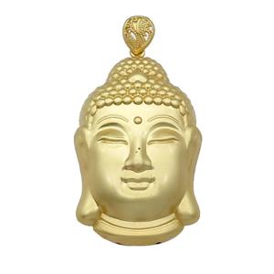 Copper Buddha Pendant Unfaded Duck Gold, approx 35-55mm, 9-11mm, 5mm hole
