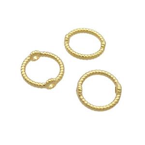 Copper Circle Beads Unfade Gold Plated, approx 11mm dia