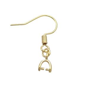 Copper Hook Earring Unfade Gold Plated, approx 5mm, 16-20mm