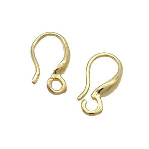 Copper Hook Earring Unfade Gold Plated, approx 7-12mm