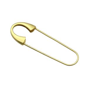 Copper Safety Pin Unfade Gold Plated, approx 18-50mm