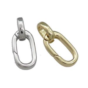 Copper Carabiner Clasp Mixed, approx 8-19mm