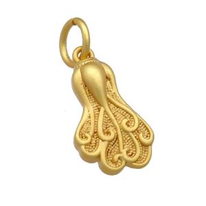 Copper Cabbage Pendant Unfade 18K Gold Plated, approx 10-17mm