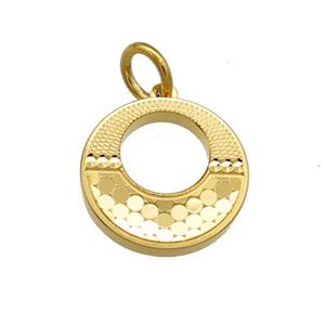 Copper GoGo Pendant Unfade 18K Gold Plated, approx 14mm