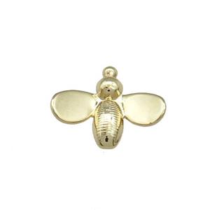 Copper Honeybee Pendant Gold Plated, approx 12-14mm