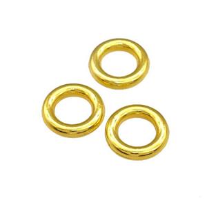 Alloy Jump Rings Circle Gold Plated, approx 12mm