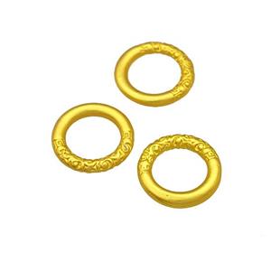 Alloy Jump Rings Unfade Matte Gold Plated, approx 13mm