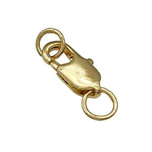 Copper Clasp 14K Gold Plated, approx 5-14mm
