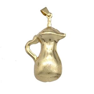 Copper Cup Charms Pendant Gold Plated, approx 25-40mm