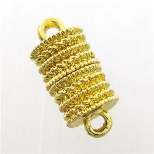iron clasp, magnetic, gold plated, approx 8-12mm