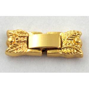 clip Watchstrap clasp, golden plated, 9x25mm