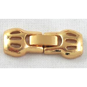 Watchstrap clasp, golden plated, 11x28mm