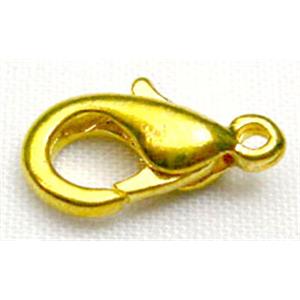 Gold Plated Copper Lobster Clasp, 12mm