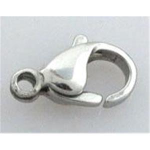 platinum plated Copper Lobster Clasp, 10mm