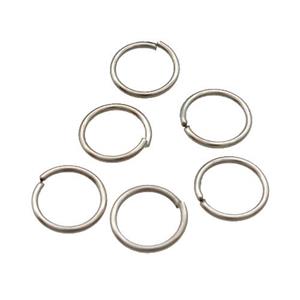 Jump rings, platinum plated, iron, approx 10mm