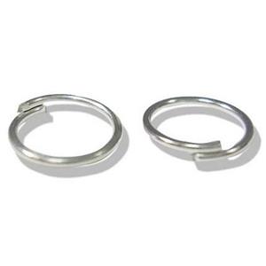 Platinum Plated Jump Ring, iron, approx 10mm