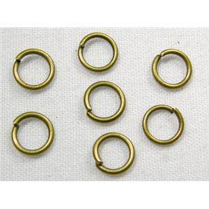 Antique Bronze Plated Jump Ring, iron, 5mm dia