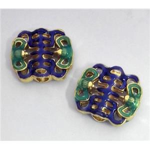 enameling copper spacer bead, colorfast, approx 10-18mm