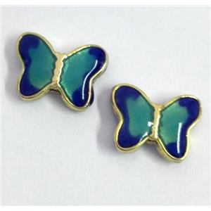 enameling copper butterfly bead, colorfast, approx 10-18mm
