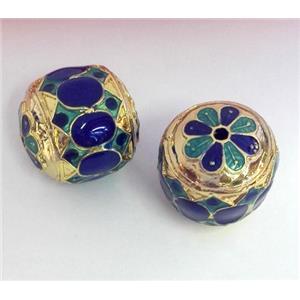 enameling copper spacer bead, colorfast, approx 20x20mm