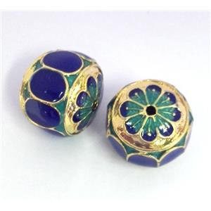 enameling copper spacer bead, colorfast, approx 14x17mm