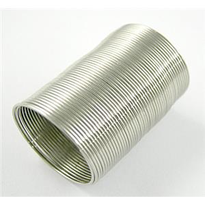 Jewelry Steel memory wire, 20mm dia, size:0.6mm, 30mm length