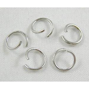 Platinum Plated Copper Jump Rings , open, Nickel Free, 7mm dia, approx 5000pcs