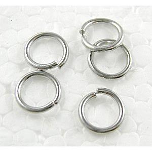 Platinum Plated Copper Jump Ring, Nickel Free, 7mm dia, approx 5000pcs