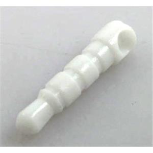white dust plugs for cell phones or mp3 players, 18mm length