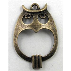 alloy pendant, antique bronze, 25x38mm