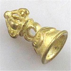 copper Phurba pendant, brass, approx 8x13mm