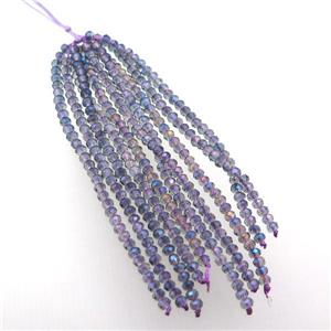 grayblue crystal glass Tassel pendant, approx 3mm, 75mm length