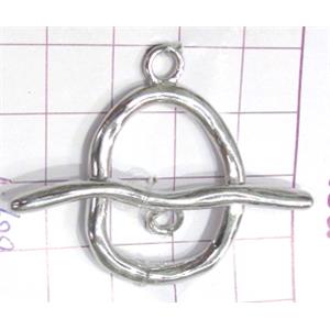 Copper toggle clasps, 24x35mm, stick: 44mm length, color code: E golden