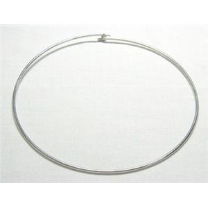 Platinum Plated Wire copper chaplet, 12.3cm dia, 2.1mm thick