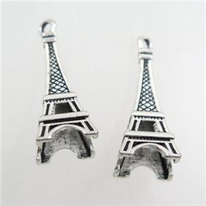 zinc basic alloy Eiffel Tower pendant, approx 13-28mm