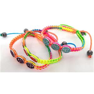 Friendship Bracelets, resizable, mixed color, hand-made, approx 8 inch length
