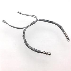 thray nylon thread bracelet chain, approx 4mm, 15cm length