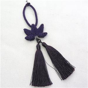 Nylon wire tassel pendants, approx 16cm length