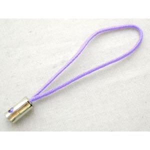 cell phone cord, lavender, tube: 4mm dia, 50mm length