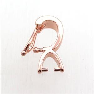 copper hanger bail, rose gold, approx 10-20mm