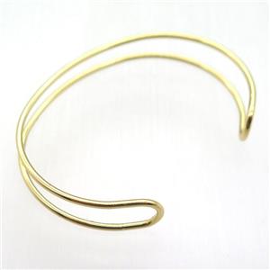 copper bangle, gold plated, approx 50-70mm