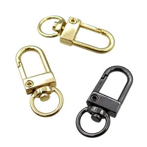 copper Carabiner Clasp, mixed, approx 12-33mm