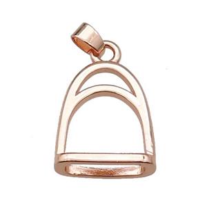 copper cage pendant rose gold, approx 17-20mm