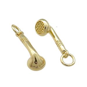 Copper ShowerHeads Charm Pendant Gold Plated, approx 6-16mm